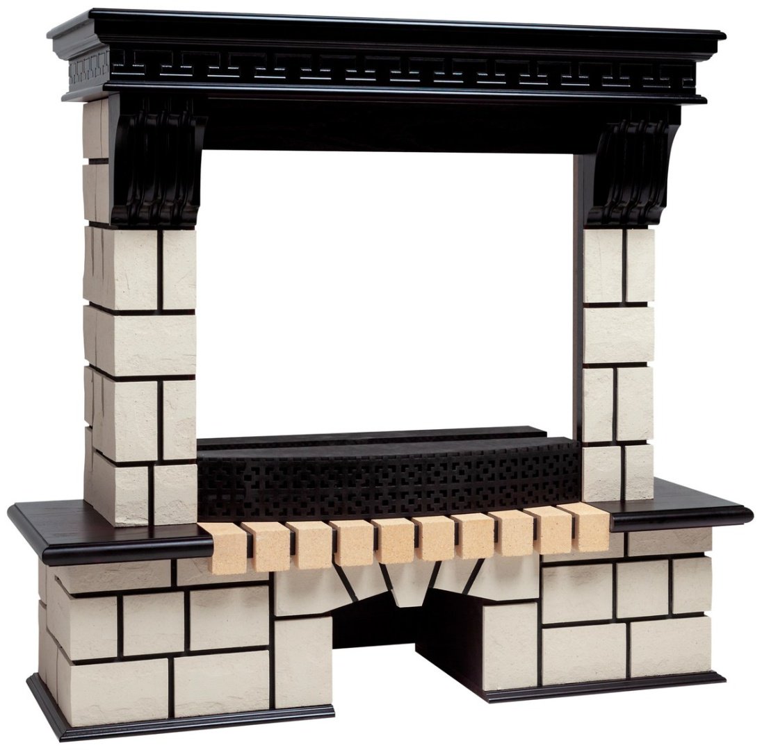 Real Flame фронтальный STONE CORNER R 25/25'5 AO-287, 1154х1364х800 мм