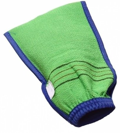 Glove Towel варежка для тела, универсальное зеленый 1 шт