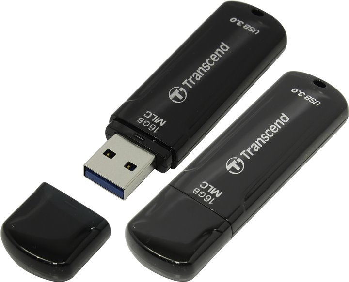 USB Флешка Transcend TS16GJF750K 16Gb черная купить,0