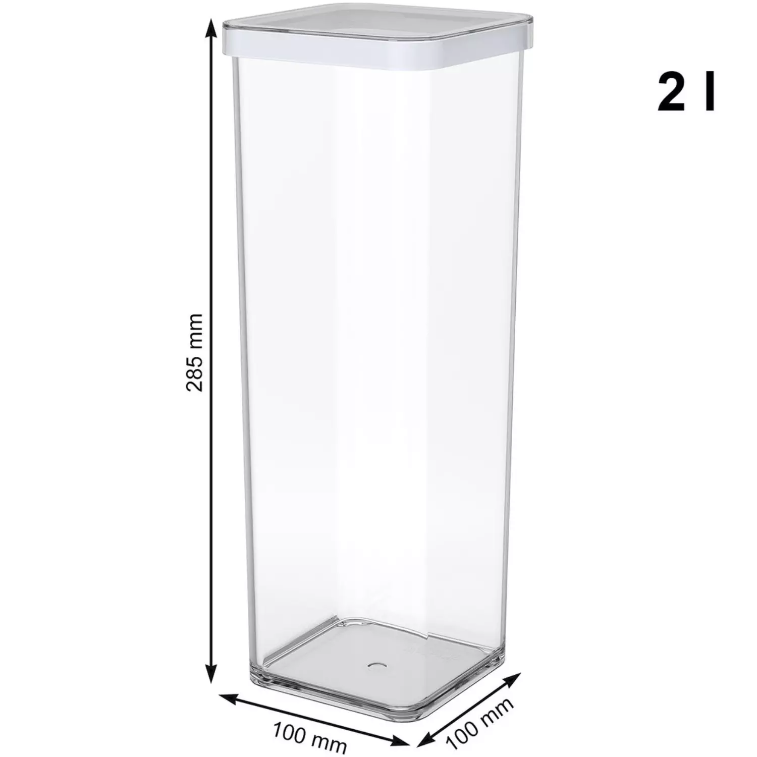 Ёмкость для сыпучих продуктов Rotho Loft 1160690000 2 л белая купить,NaN