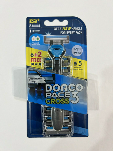 DORCO Pace 3 Cross бритвенный станок 1 шт + сменные кассеты 8 шт