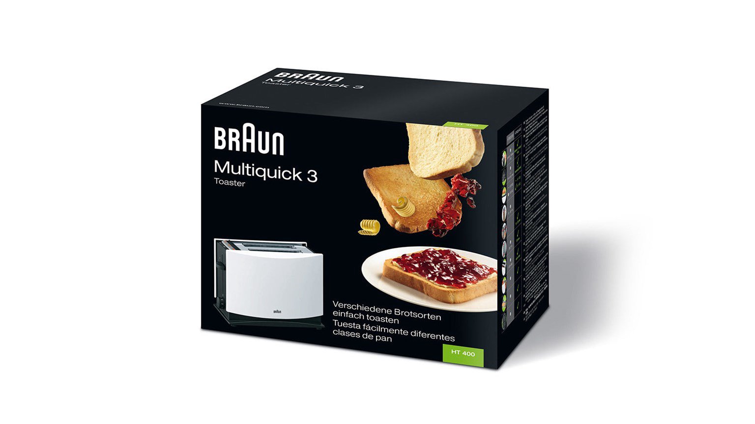 Тостер Braun HT400 белый купить,NaN