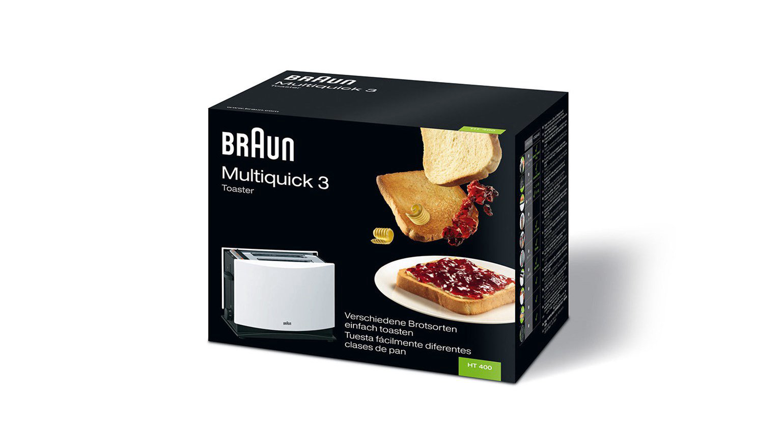 Тостер Braun HT400 белый купить,NaN