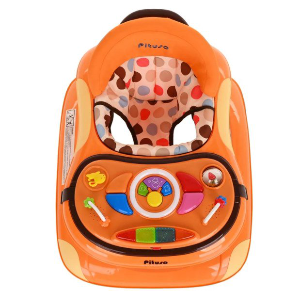 Ходунки Pituso  Веселая Ферма W1122PB8 оранжевые купить,NaN