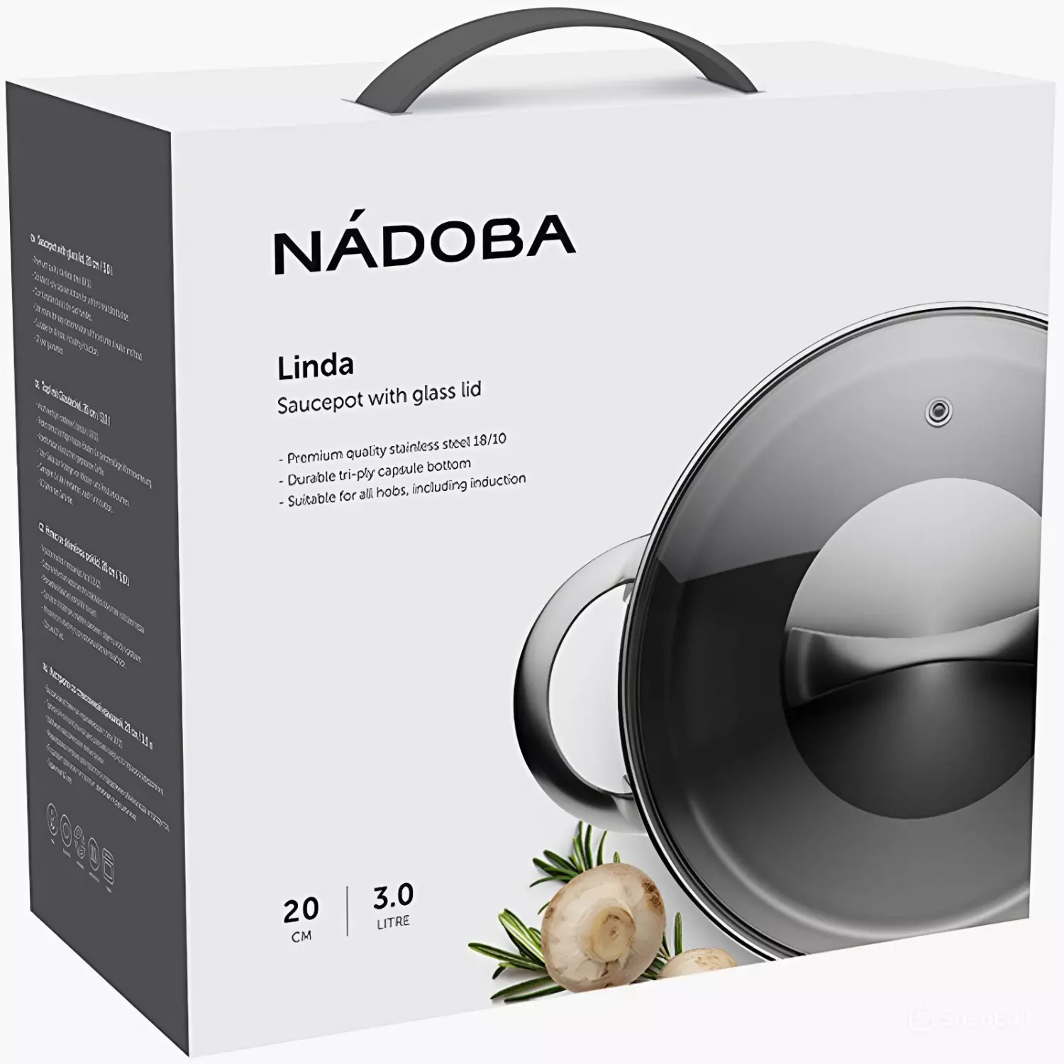 Кастрюля Nadoba Linda 796012 20 см 3 л