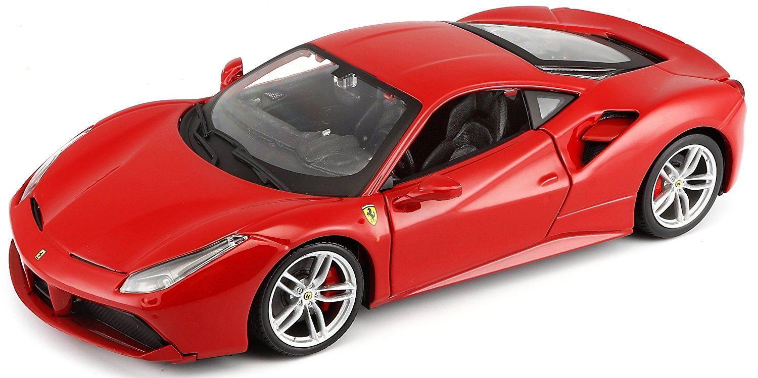 Модель автомобиля Bburago 1:18 Ferrari 488 GTB красная купить,NaN