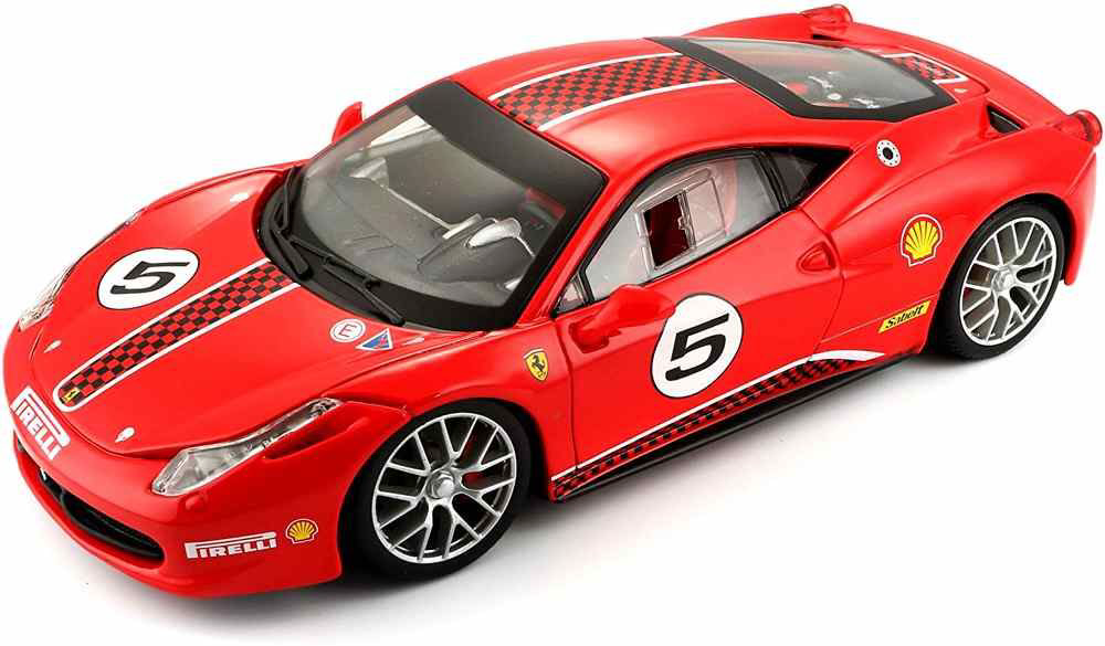 Модель автомобиля Bburago 1:24 Ferrari 458 Challenge красная купить,NaN