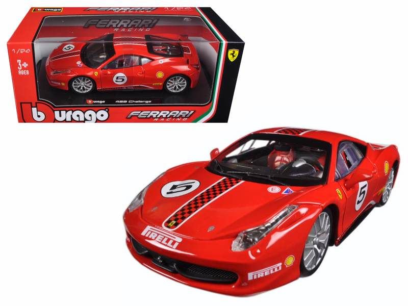 Модель автомобиля Bburago 1:24 Ferrari 458 Challenge красная купить,NaN