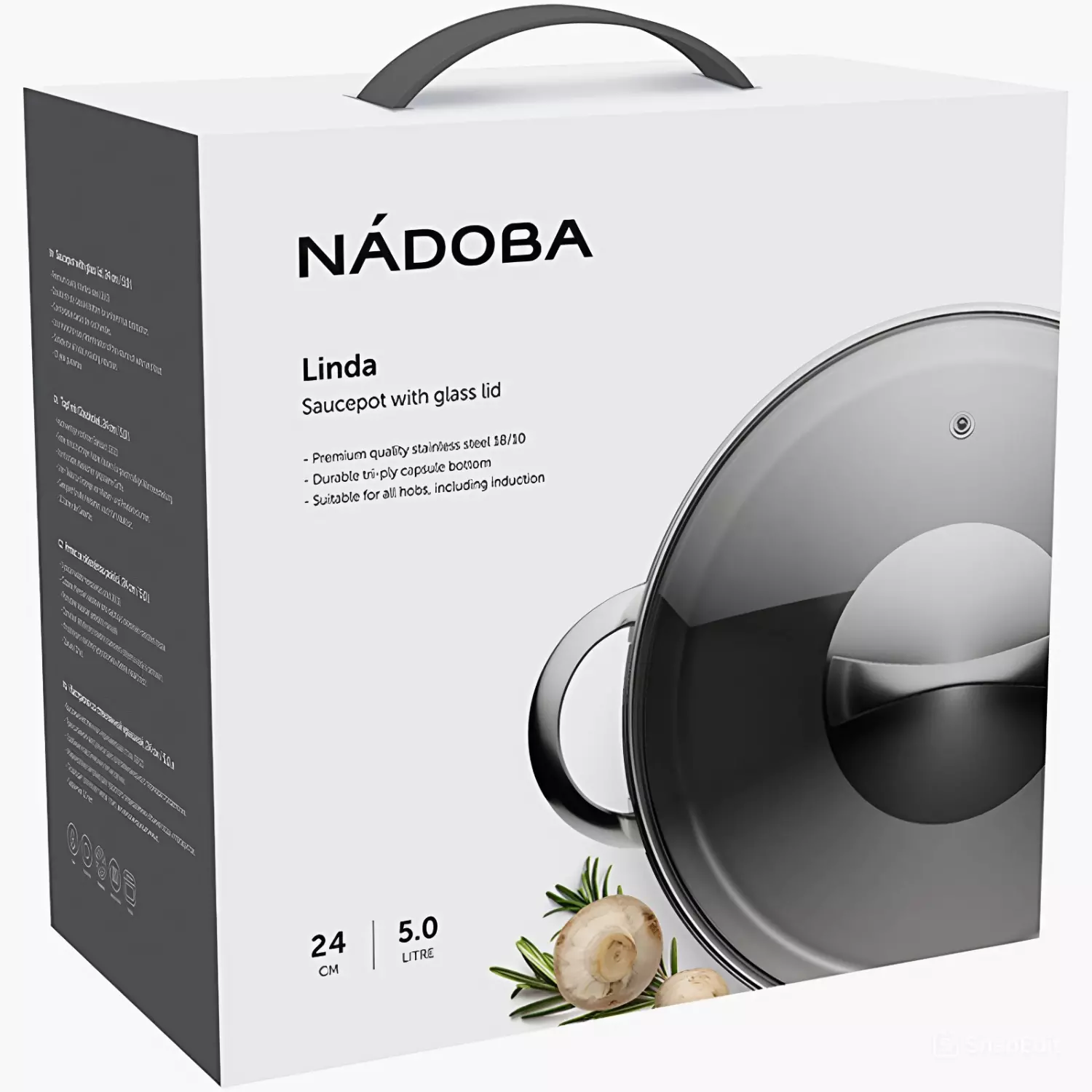 Кастрюля Nadoba Linda 796011 24см 5л купить,NaN