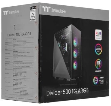 Корпус Thermaltake Divider 500 TG ARGB CA-1T4-00M1WN-01 черный купить,0