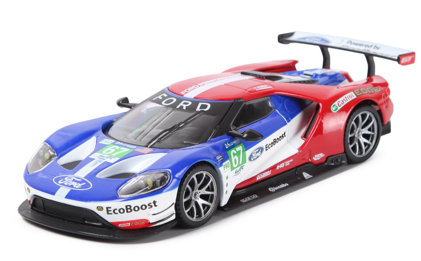 Модель автомобиля Bburago 1:32 Ford GT Le Mans 67 Marino Franchitti купить,NaN