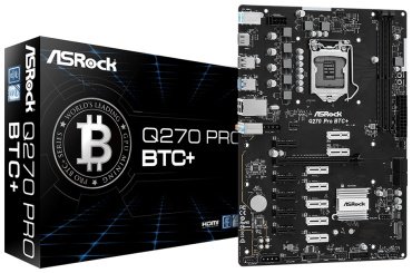 Материнская плата ASRock Q270 Pro BTC+ - ForteMarket Материнская плата ASRock Q270 Pro BTC+ купить,0