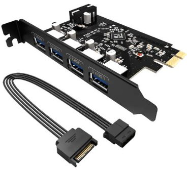 Плата расширения Orico PVU3-4P-V1 PCI-E купить,NaN