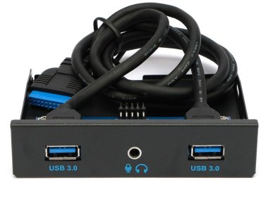Плата расширения Gembird FP3.5-USB3-2A-HDA 20-1 pin