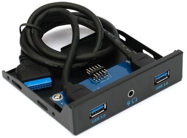 Плата расширения Gembird FP3.5-USB3-2A-HDA 20-1 pin - ForteMarket Плата расширения Gembird FP3.5-USB3-2A-HDA 20-1 pin купить,0