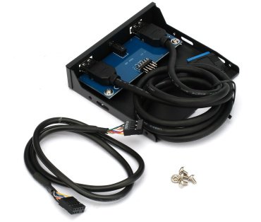 Плата расширения Gembird FP3.5-USB3-2A-HDA 20-1 pin - ForteMarket Плата расширения Gembird FP3.5-USB3-2A-HDA 20-1 pin купить,0