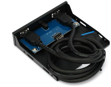 Плата расширения Gembird FP3.5-USB3-2A-HDA 20-1 pin купить,NaN