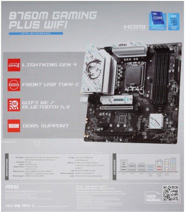 Материнская плата MSI B760M GAMING PLUS WIFI купить,0