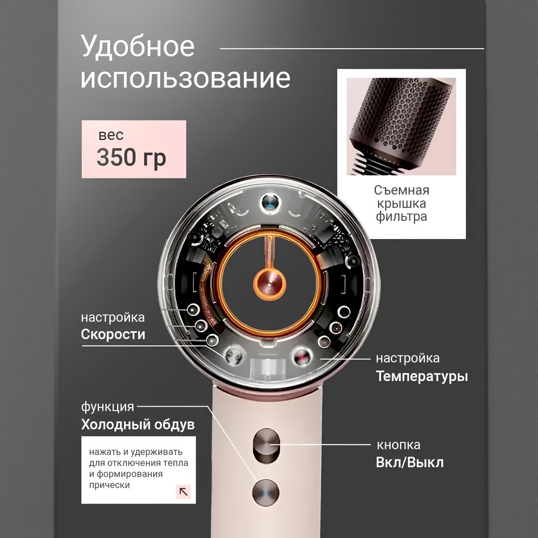 TAZADEM Oluri-HD16 фен 1600 Вт