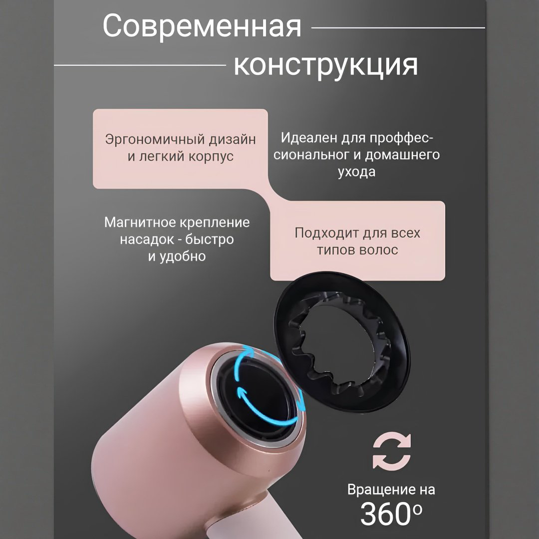 TAZADEM Oluri-HD16 фен 1600 Вт купить,NaN
