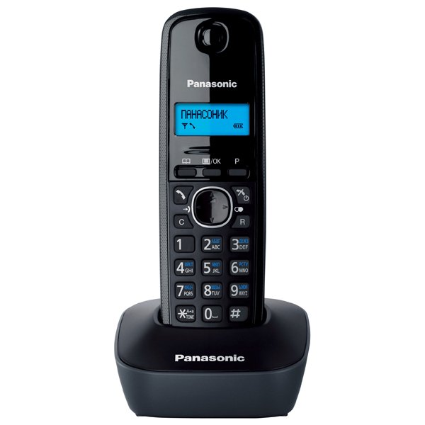 Радиотелефон Panasonic KX-TG1611 CAH черный - ForteMarket Радиотелефон Panasonic KX-TG1611 CAH черный купить,0