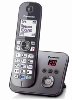Радиотелефон Panasonic KX-TG6822CAB черно-серый купить,NaN