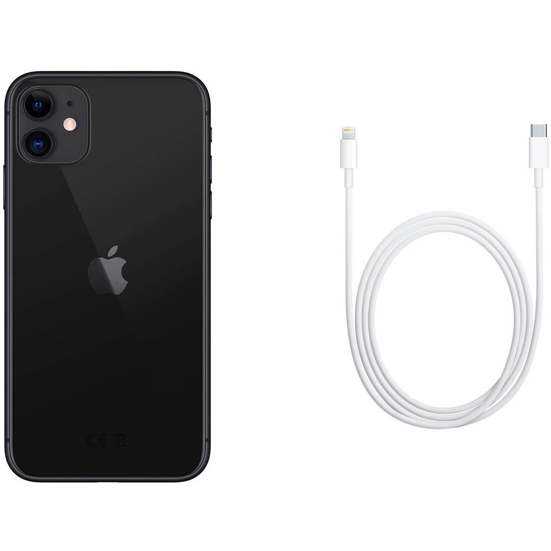 Смартфон Apple iPhone 11 128Gb Slim Box Black + акция Airpods Pro и 4 подарка купить,NaN