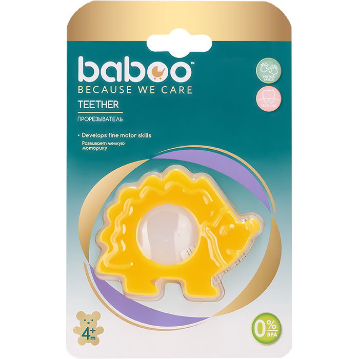 Прорезыватель для зубов Baboo Ёжик 4 м+ купить,NaN