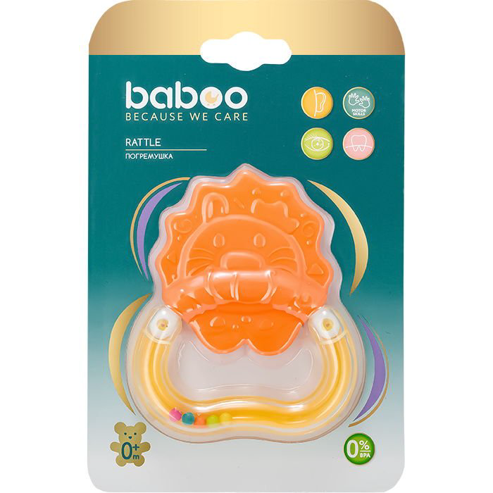 Погремушка-прорезыватель Baboo Лев 0м+ купить,NaN
