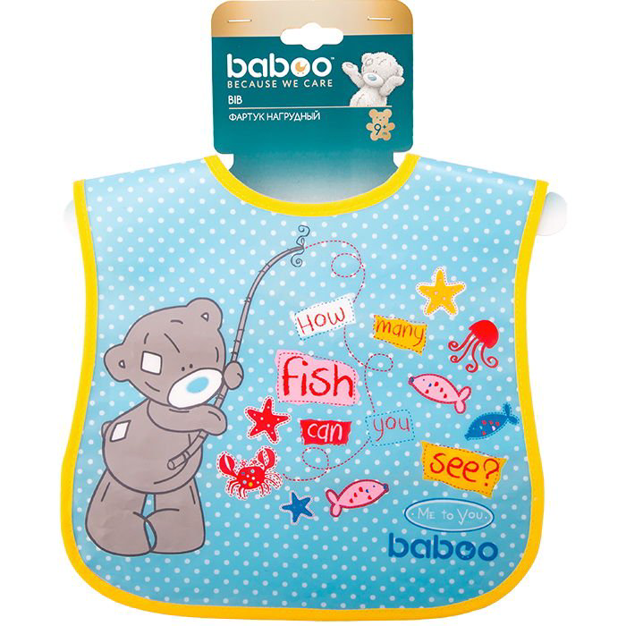 Фартук нагрудный Baboo Me to You 6 м+ голубой купить,NaN