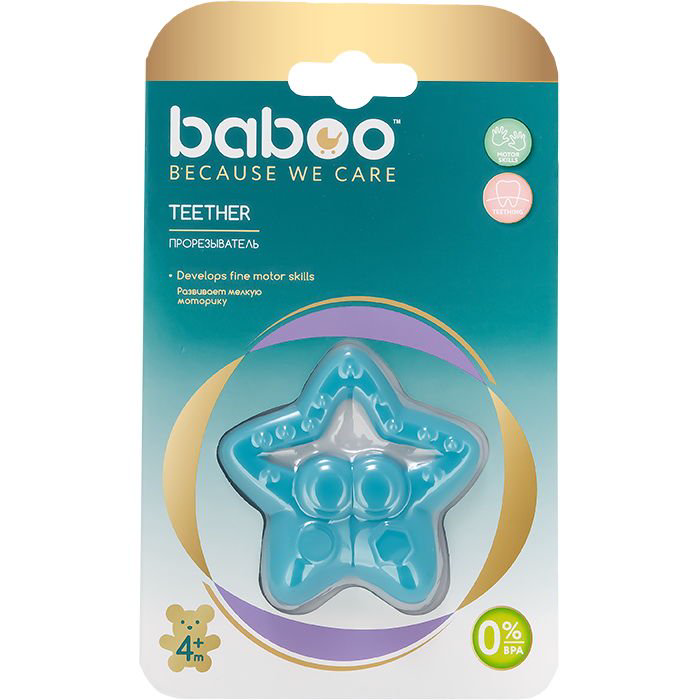 Прорезыватель для зубов Baboo Звезда 4 м+ купить,NaN