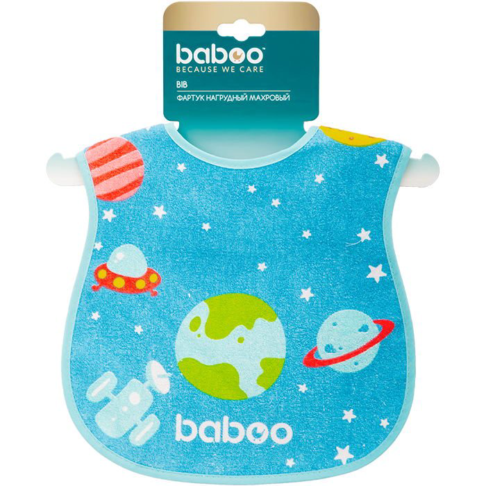 Фартук нагрудный Baboo Space 12 м+ голубой купить,NaN