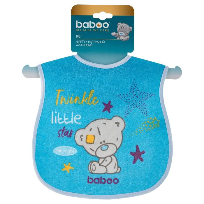 Фартук нагрудный Baboo Me to You 12 м+ голубой купить,NaN
