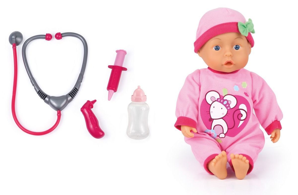 Кукла-пупс Bayer Dolls с докторским набором 33см купить,NaN