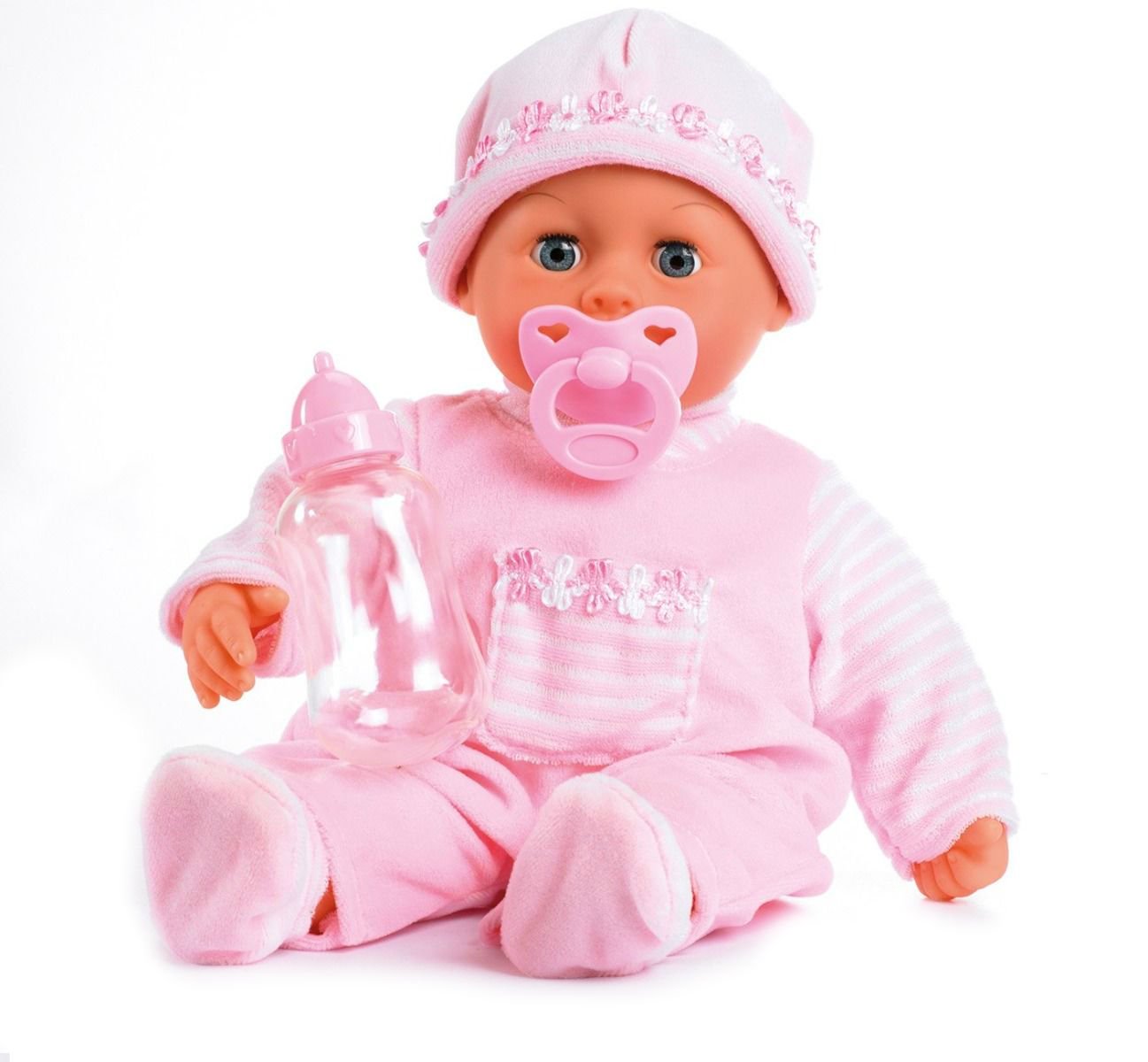 Игрушка пупс Bayer Dolls Первые звуки малыша 38см купить,NaN