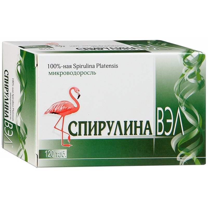 Диод ОАО Спирулина Вэл 500 мг 120 шт таблетки