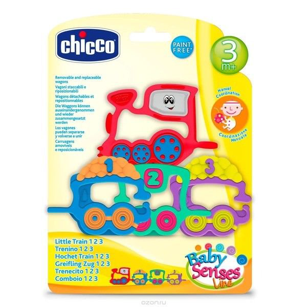 Погремушка Chicco Rattle Паровозик 123 купить,NaN