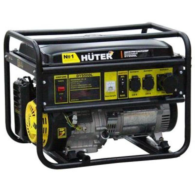 Электрогенератор Huter DY9500L черный купить,NaN