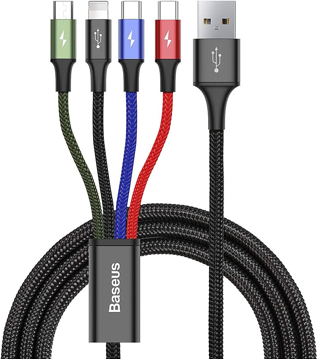 Кабель Baseus CA1T4-B01 1,2 м мультиколор - ForteMarket Кабель Baseus CA1T4-B01 1,2 м мультиколор купить,0