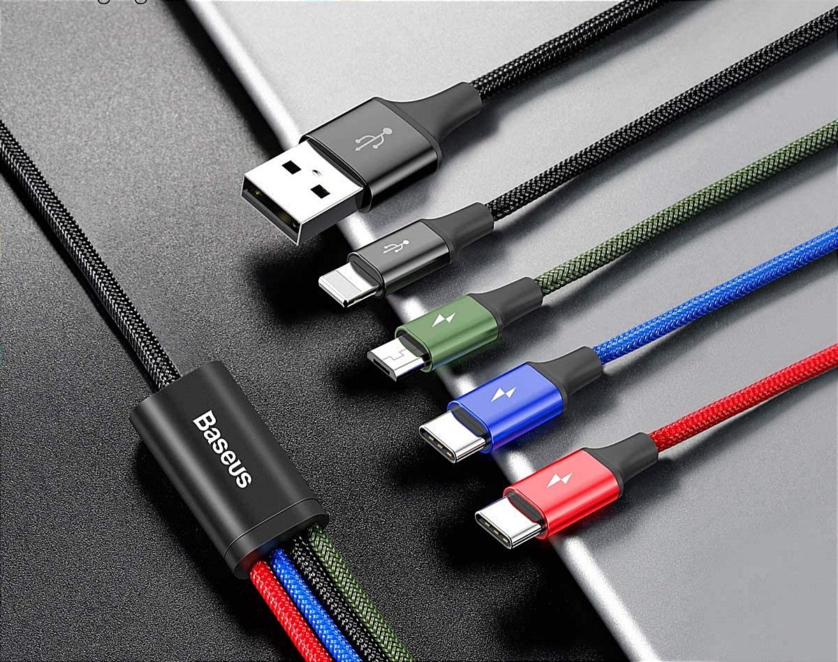 Кабель Baseus CA1T4-B01 1,2 м мультиколор - ForteMarket Кабель Baseus CA1T4-B01 1,2 м мультиколор купить,0