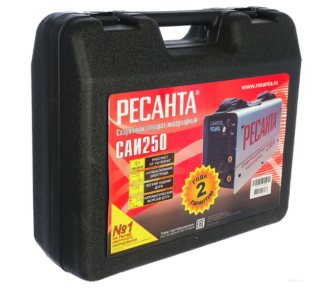 Сварочный аппарат Ресанта САИ-250 в кейсе купить,NaN
