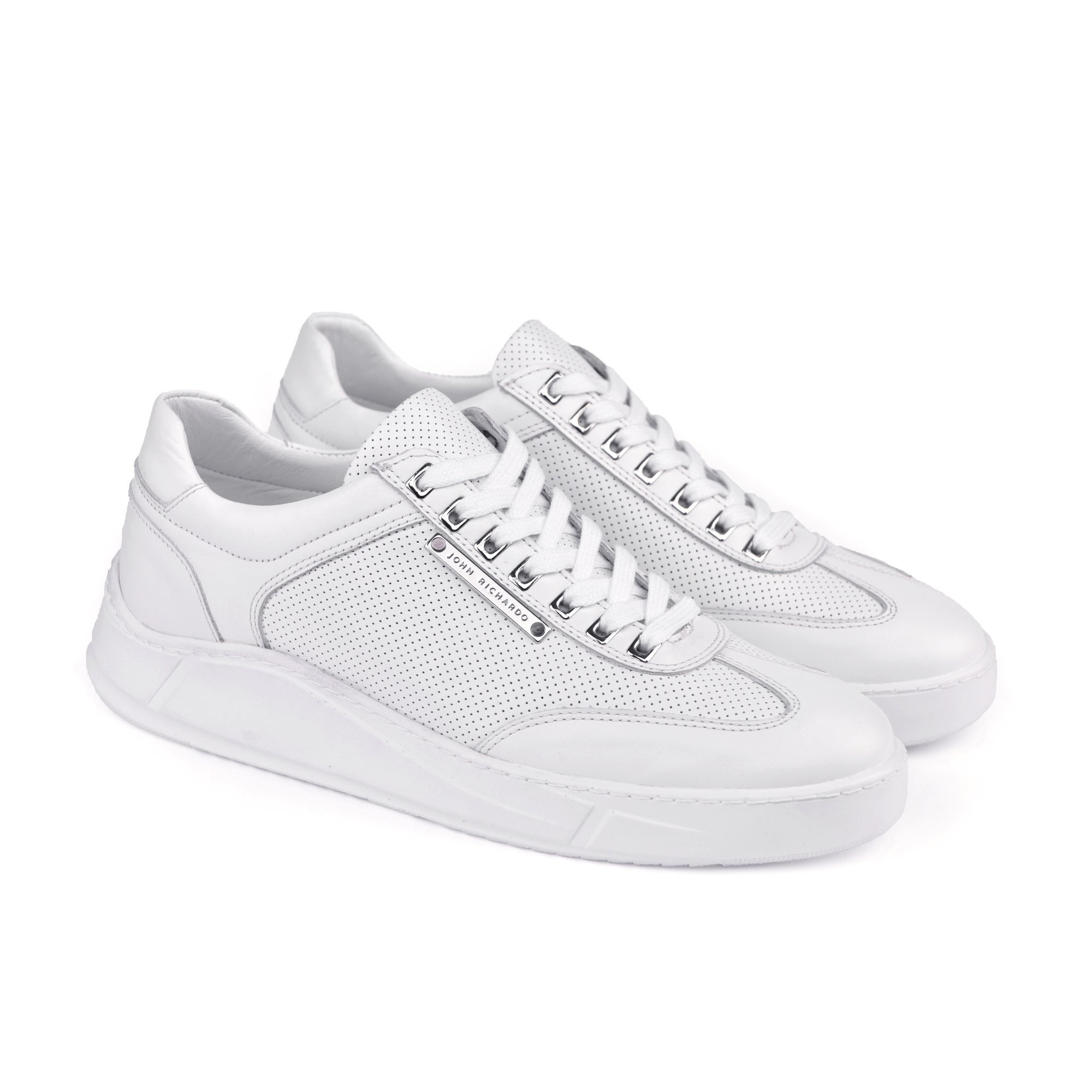 Сникерсы  John Richardo JR12211BEYAZ white 42 купить,NaN