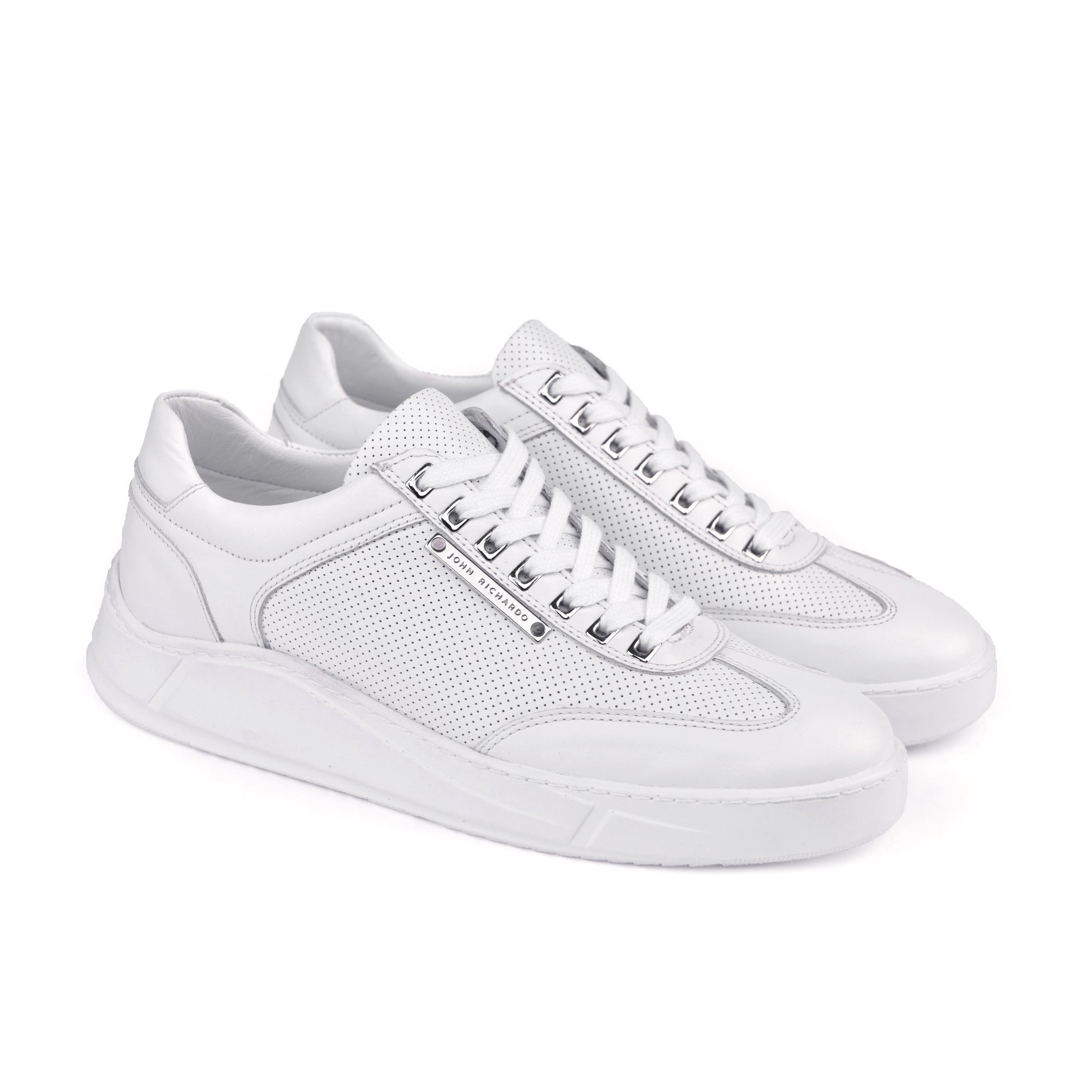 Сникерсы John Richardo JR12211BEYAZ white 44 купить,NaN