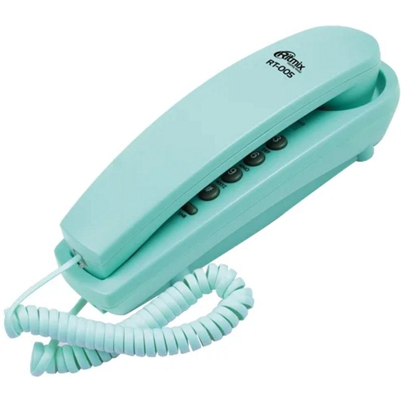 Стационарный телефон Ritmix RT-005 зеленый купить,NaN