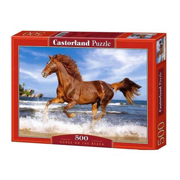 Пазлы Castorland Лошадь на пляже 500 эл купить,NaN