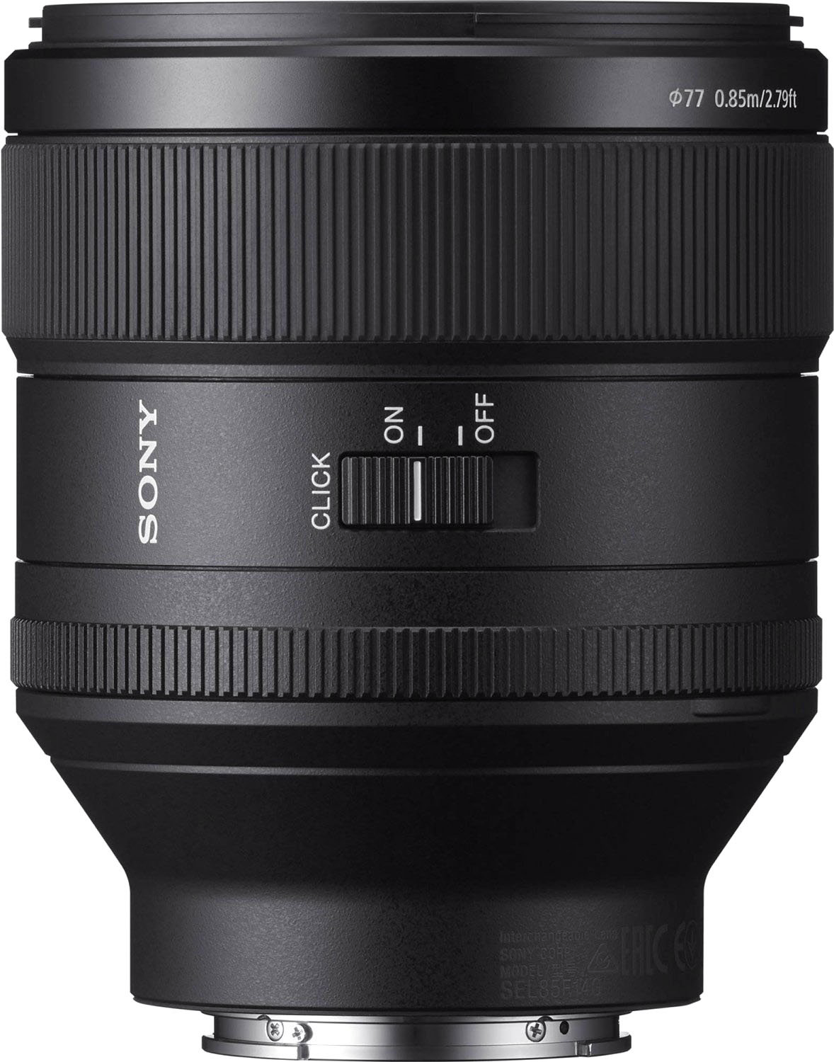 Объектив Sony FE 85 мм F1.4 GM SEL85F14GM.SYX черный купить,NaN