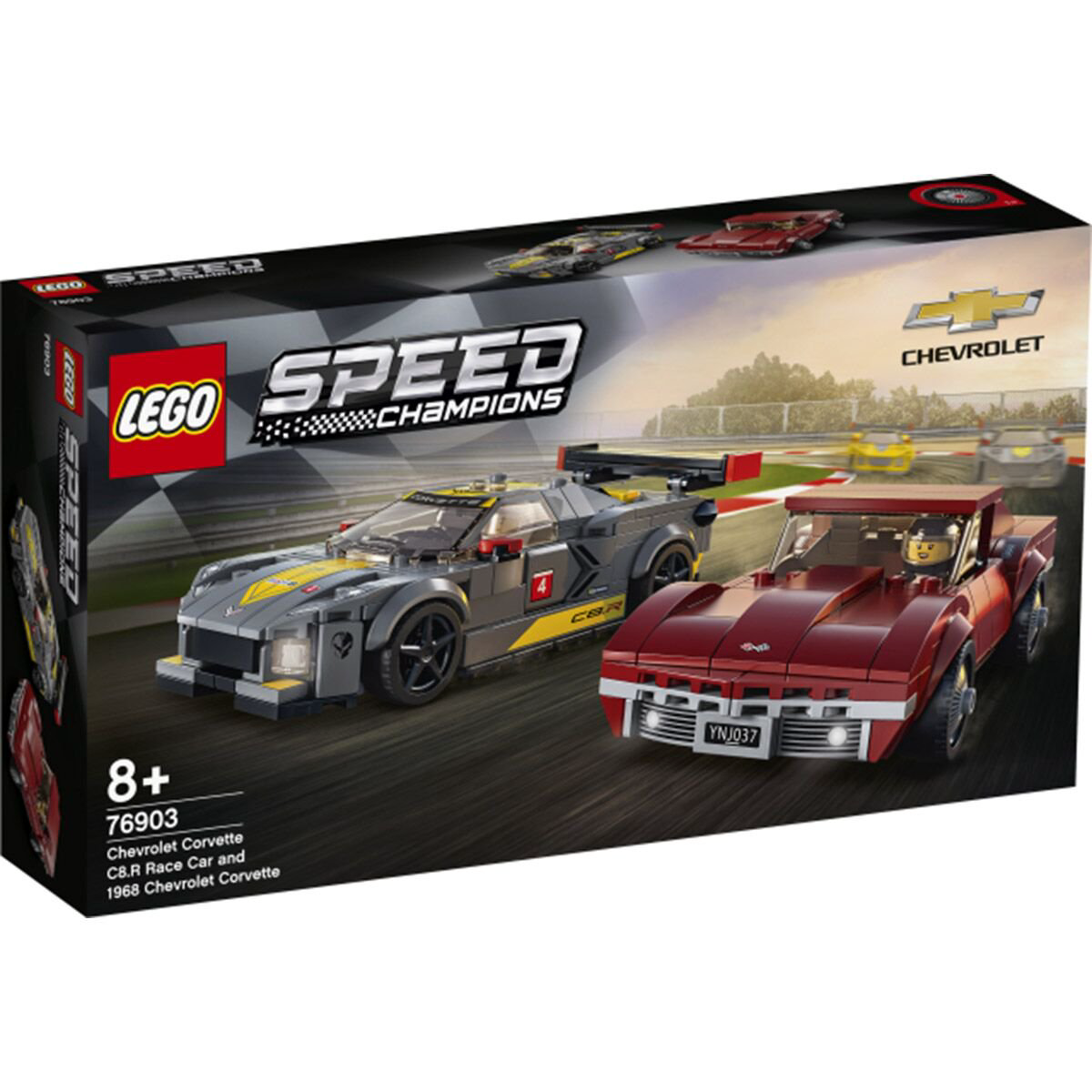 Конструктор Lego Corvette C8.R Race Car and 1968 Chevrolet Corvette Speed Champions 76903 купить,NaN
