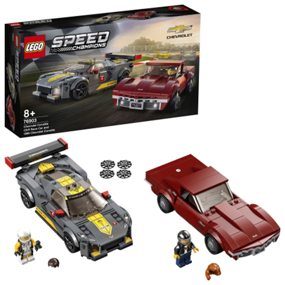 Конструктор Lego Corvette C8.R Race Car and 1968 Chevrolet Corvette Speed Champions 76903 купить,NaN