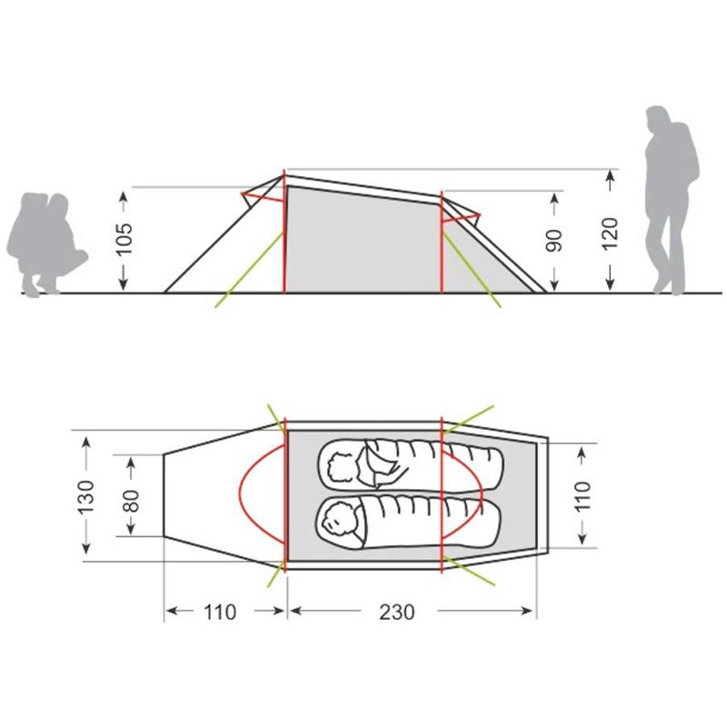 Палатка Vaude Ferret зеленая купить,NaN