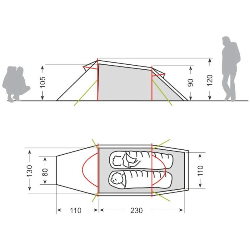 Палатка Vaude Ferret зеленая купить,NaN